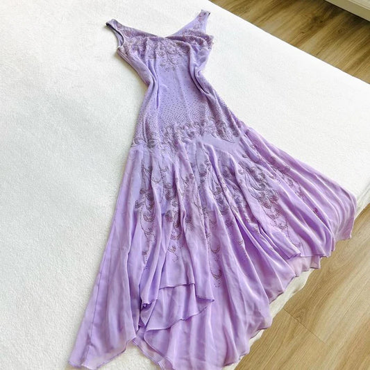 New Arrival Lilac Prom Dress Evening Dress Chiffon Party Dress nv5406