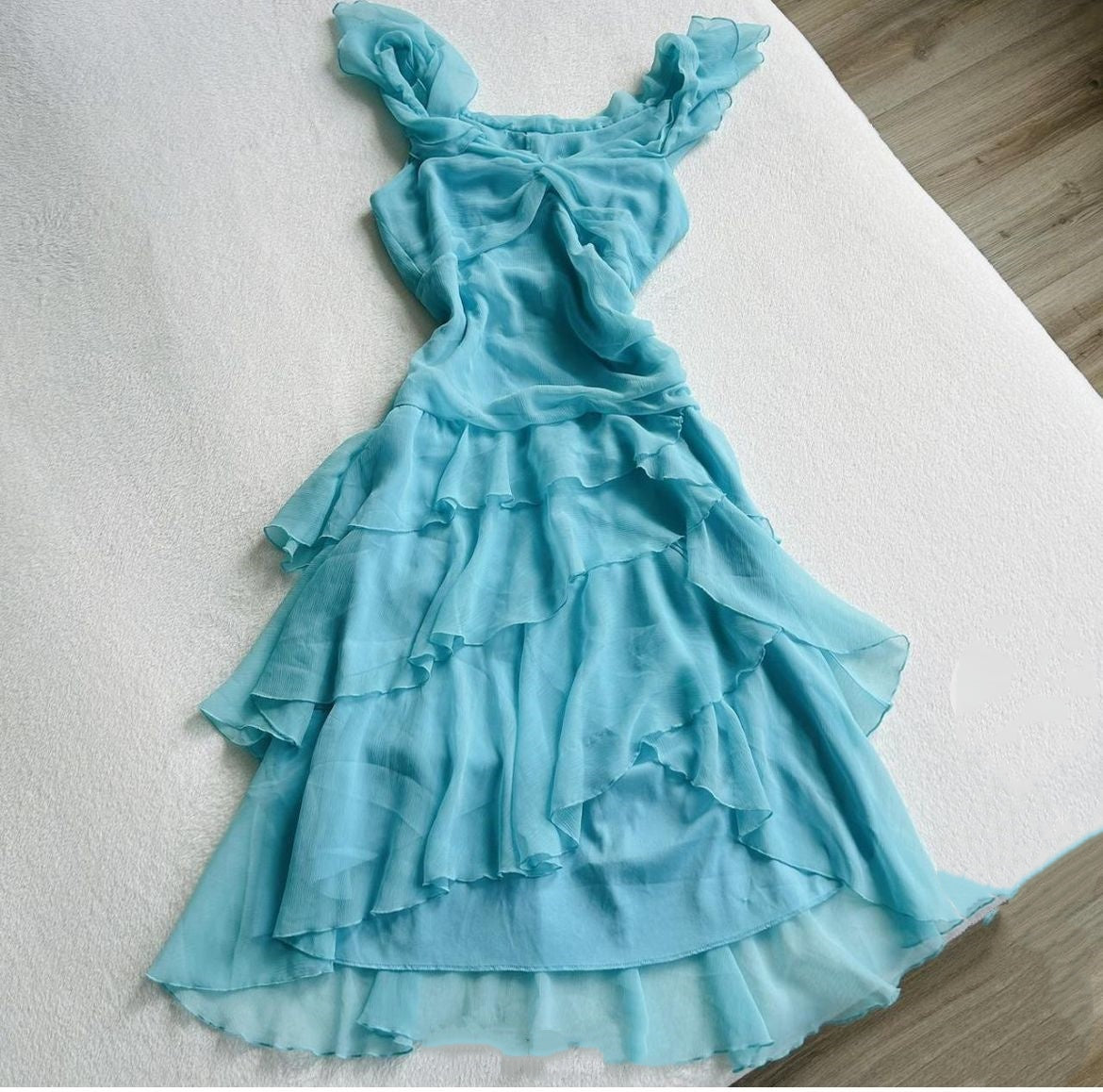 NiceVestidos-Light blue short unique homecoming dress nv5469