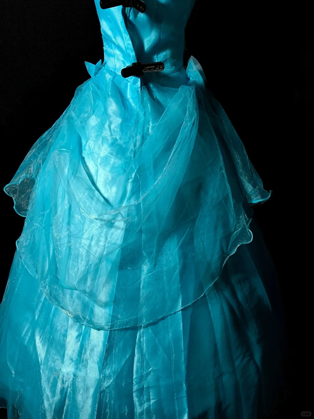 Blue Beaded Elegant Long Tulle Ball Gown nv4780