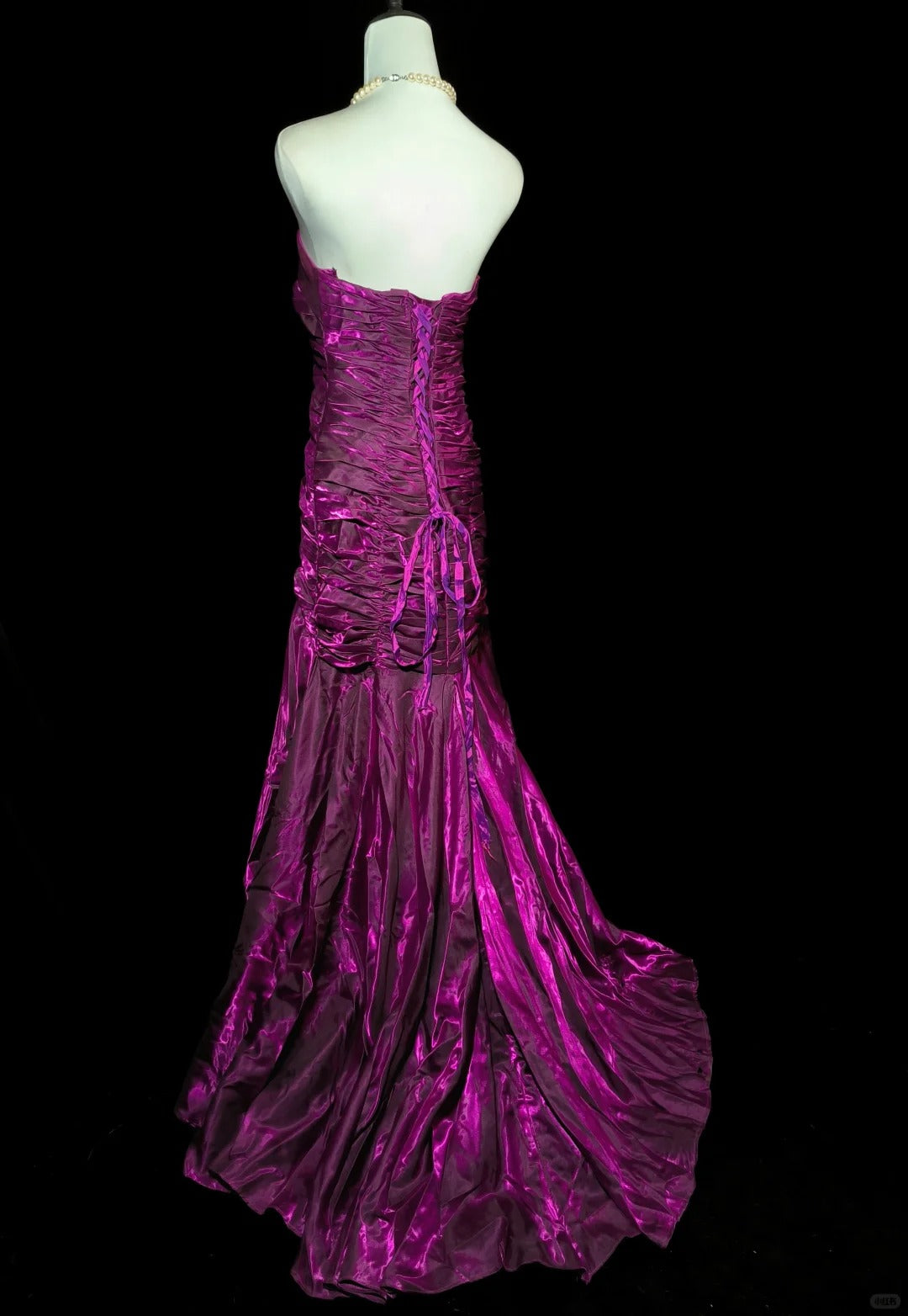 Purple Elegant Long Satin Prom Dress Evening Dress nv4783