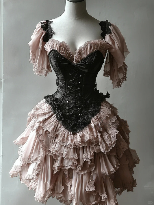 Purple lace corset short homecoming dress prom dress evening dress birthday party dress nv4715