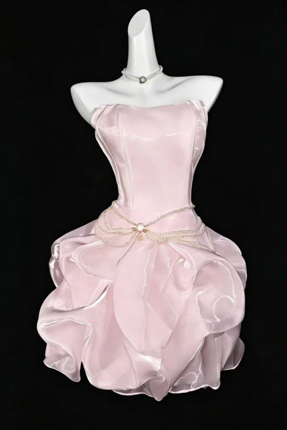 Pink Short Birthday Party Dress/Back to School Dress NV6861