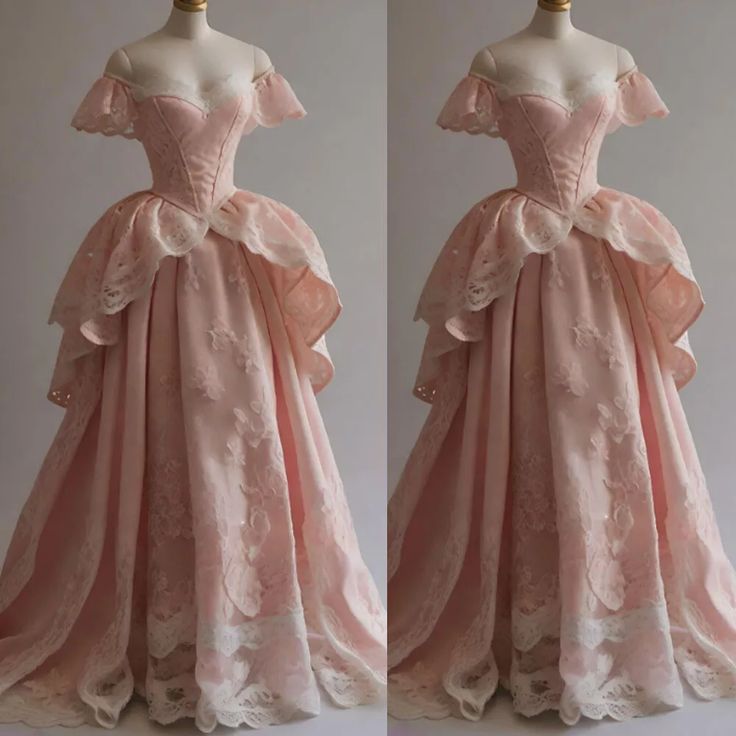 Pink gorgeous sweetheart neckline elegant sweet long exquisite lace ball gown evening dress nv3353