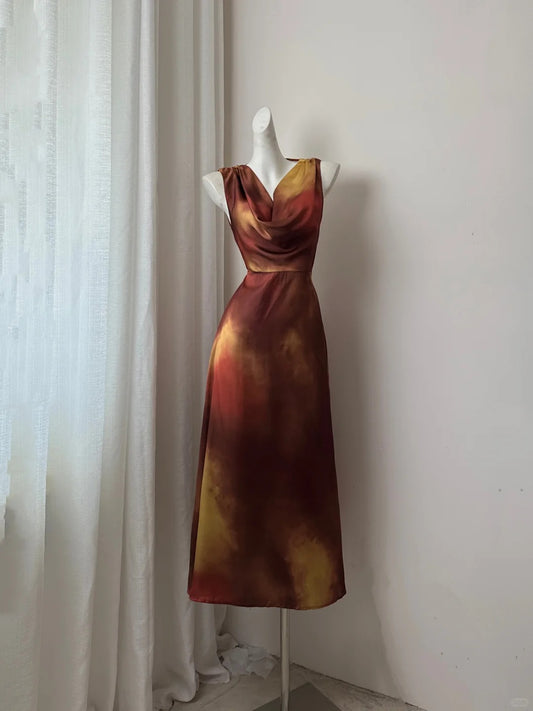 NiceVestidos-Long chiffon travel holiday dress Nv5615