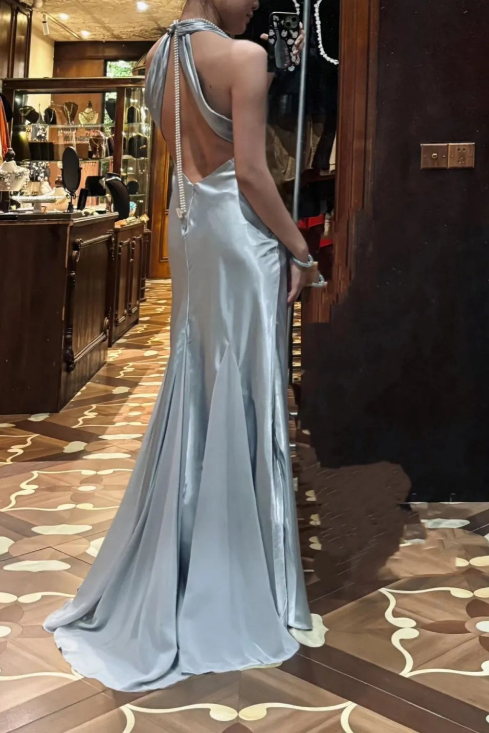 Neues Retro-Abendkleid, langes Kleid NV6439