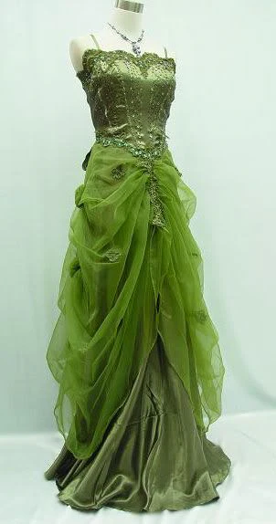 Green/Black Elegant Vintage Fashion A-line Sweetheart Tulle Floor Length Formal Evening Gown Ball Gown nv3859