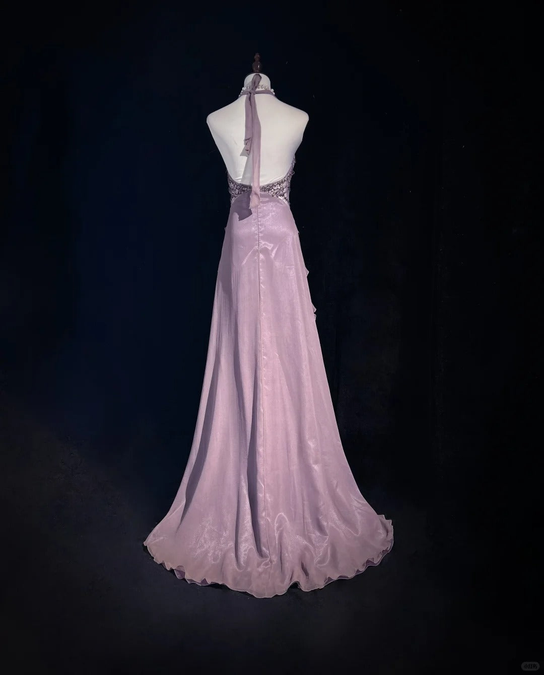 Purple Delicate Beading Elegant Long Tulle Prom Dres Evening Dress nv4925