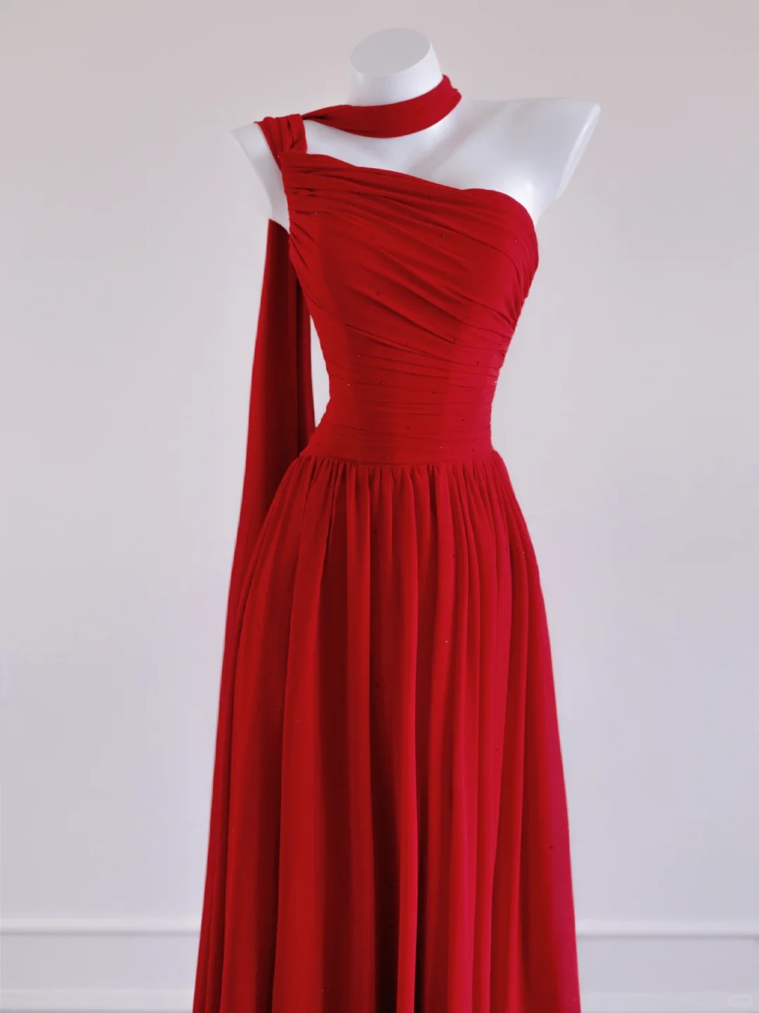 Red Fashion Mermaid Long Chiffon Prom Dress Evening Dress Party Dress nv4729