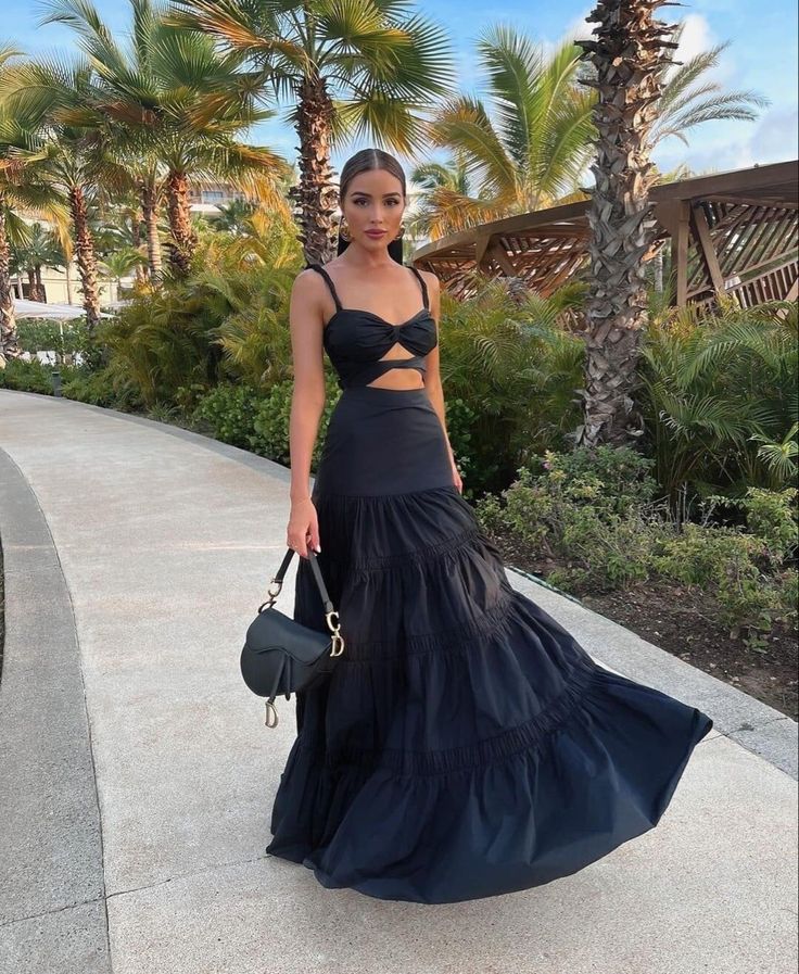 Schwarzes, modisches, langes Ballkleid-Abendkleid mit Spaghettiträgern und sichtbarer Taille, NV2959