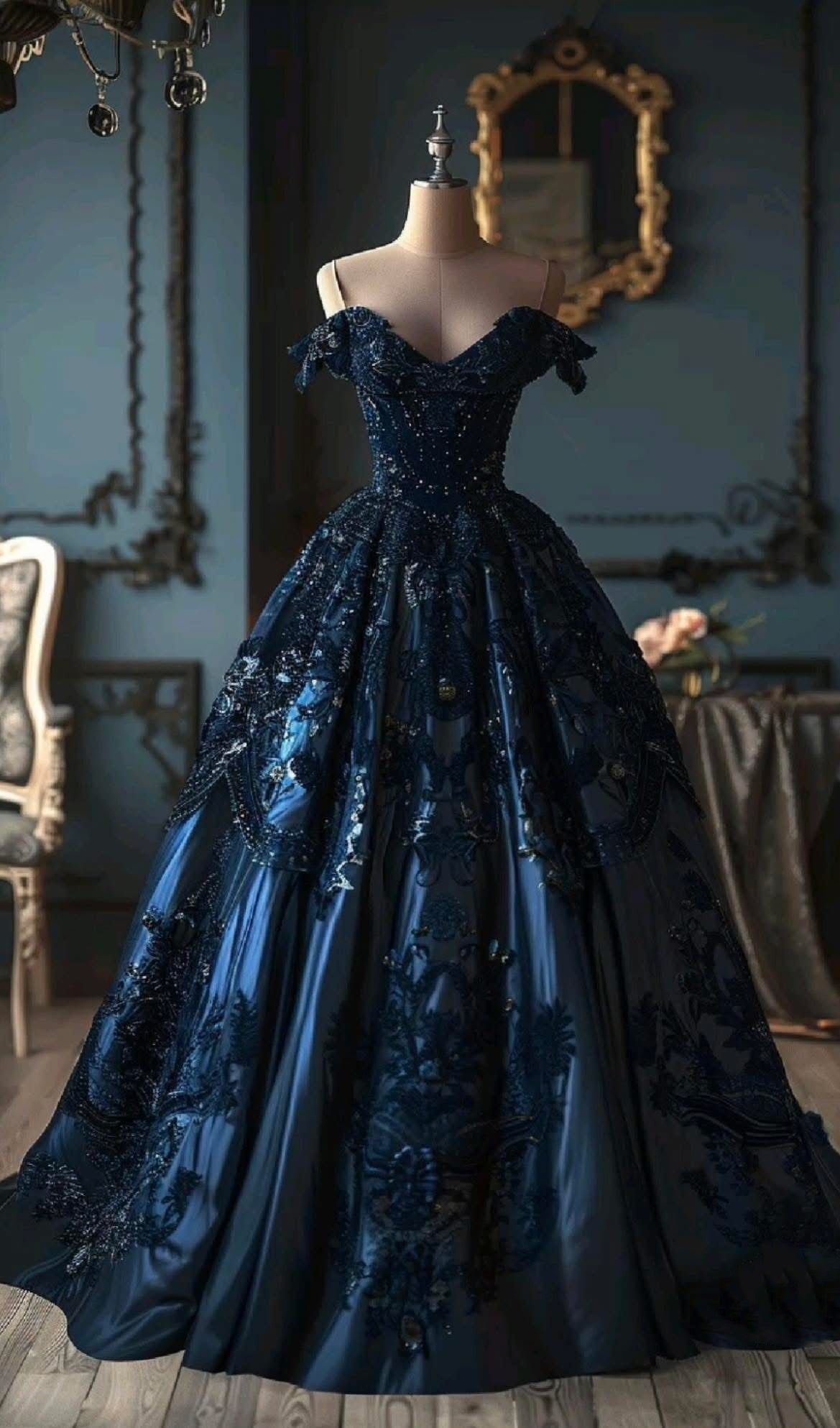 Luxuriöses und exquisites langes Ballkleid NV6503