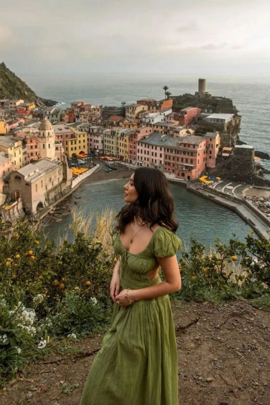 Green Fashion Long Chiffon Prom Dress Evening Dress Wedding Guest Party Dress nv4802