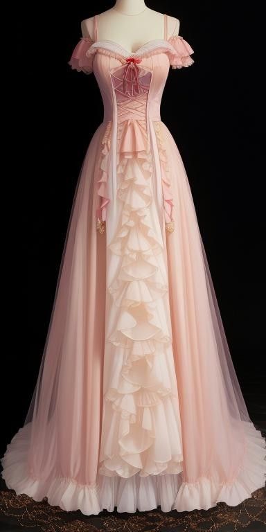 Pink Sweet Fashion Short Sleeve Long Tulle Prom Dress Evening Dress Party Dress nv3895