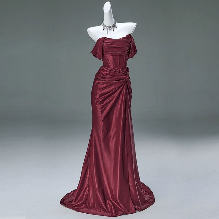 NiceVestidos-Long Satin Formal Prom Dress NV6149