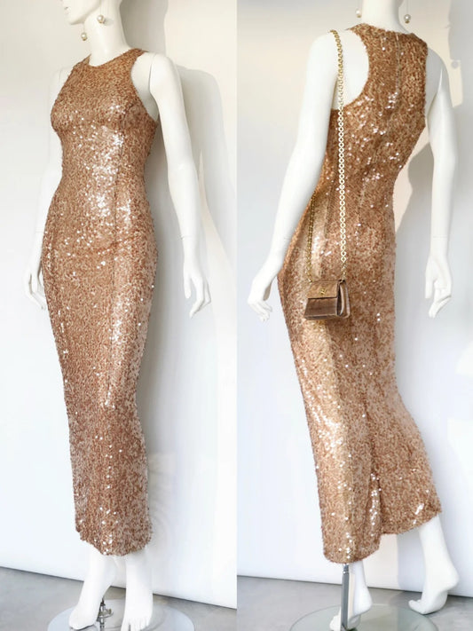 Low saturation color shiny and charming long sequined Prom Dress evening dress party dress nv5139