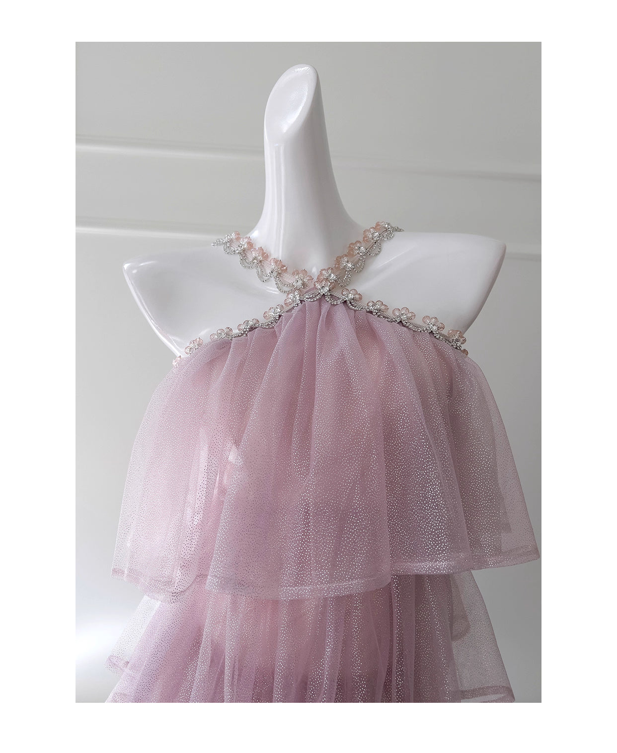 NiceVestidos-Homecoming Dress Pink Mesh Sling Cake French Birthday Party Dress Dress For Women nv5558