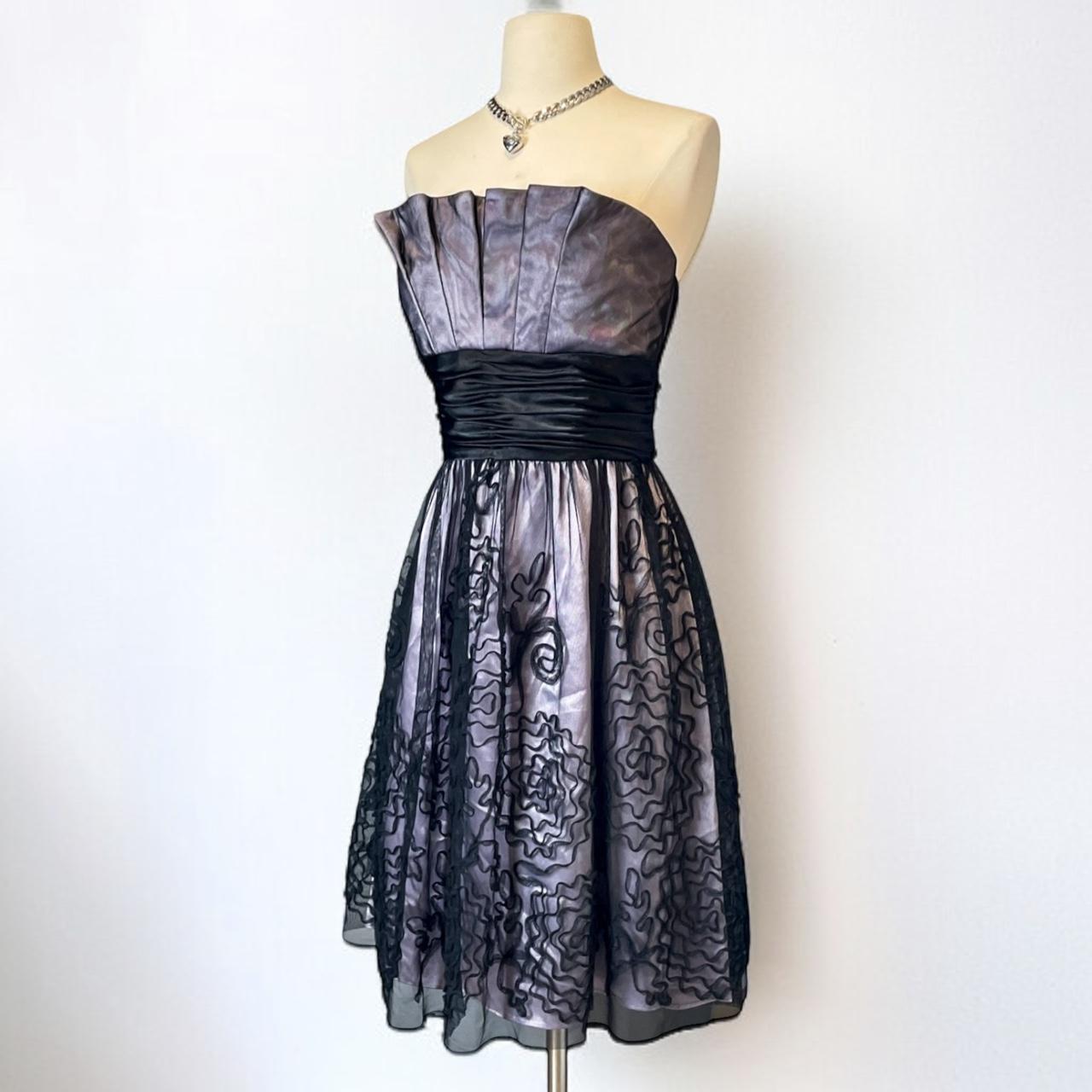 Purple Retro Fairy Exquisite Floral Short Chiffon Homecoming Dress nv5420