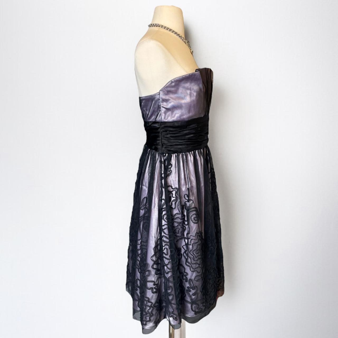 Purple Retro Fairy Exquisite Floral Short Chiffon Homecoming Dress nv5420