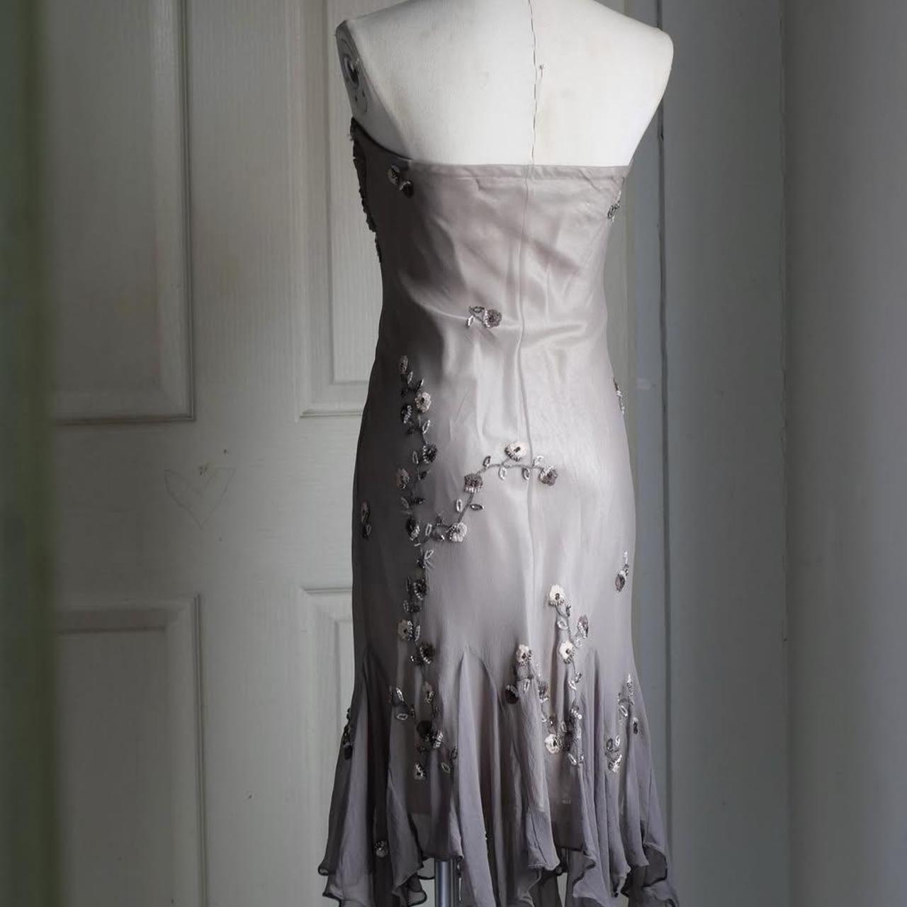 🧚🏼♂️Vintage y2k fairy bohemian style light pink floral beaded embroidered open back prom dress nv5410