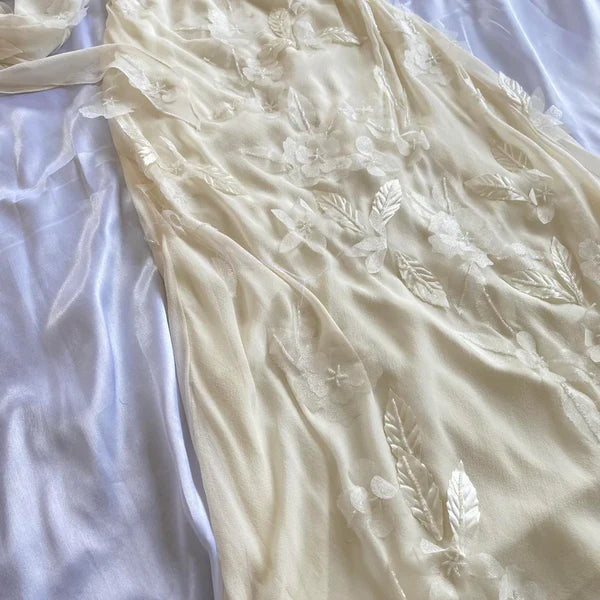 Light Yellow Spaghetti Strap A-Line Chiffon prom dress Evening Dress nv1883