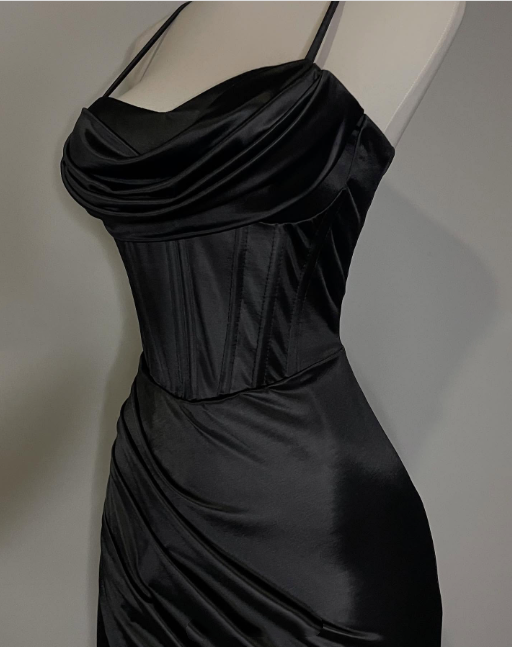 Orange Sexy Elegant Fashion Long Satin Party Dress Evening Gown Prom Dress nv4591