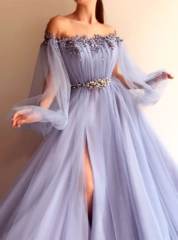 Blue/Green New Fashion Evening Dress Prom Gown nv75