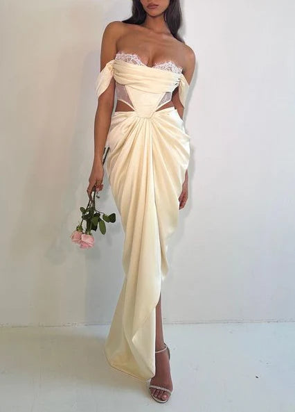 Sexy Elegant Mermaid Off Shoulder Long Ball Gown Evening Dress Party Dress nv1805