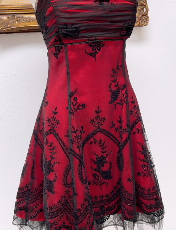 NiceVestidos--Burgundy exquisite beaded short homecoming dress prom dress NV5695
