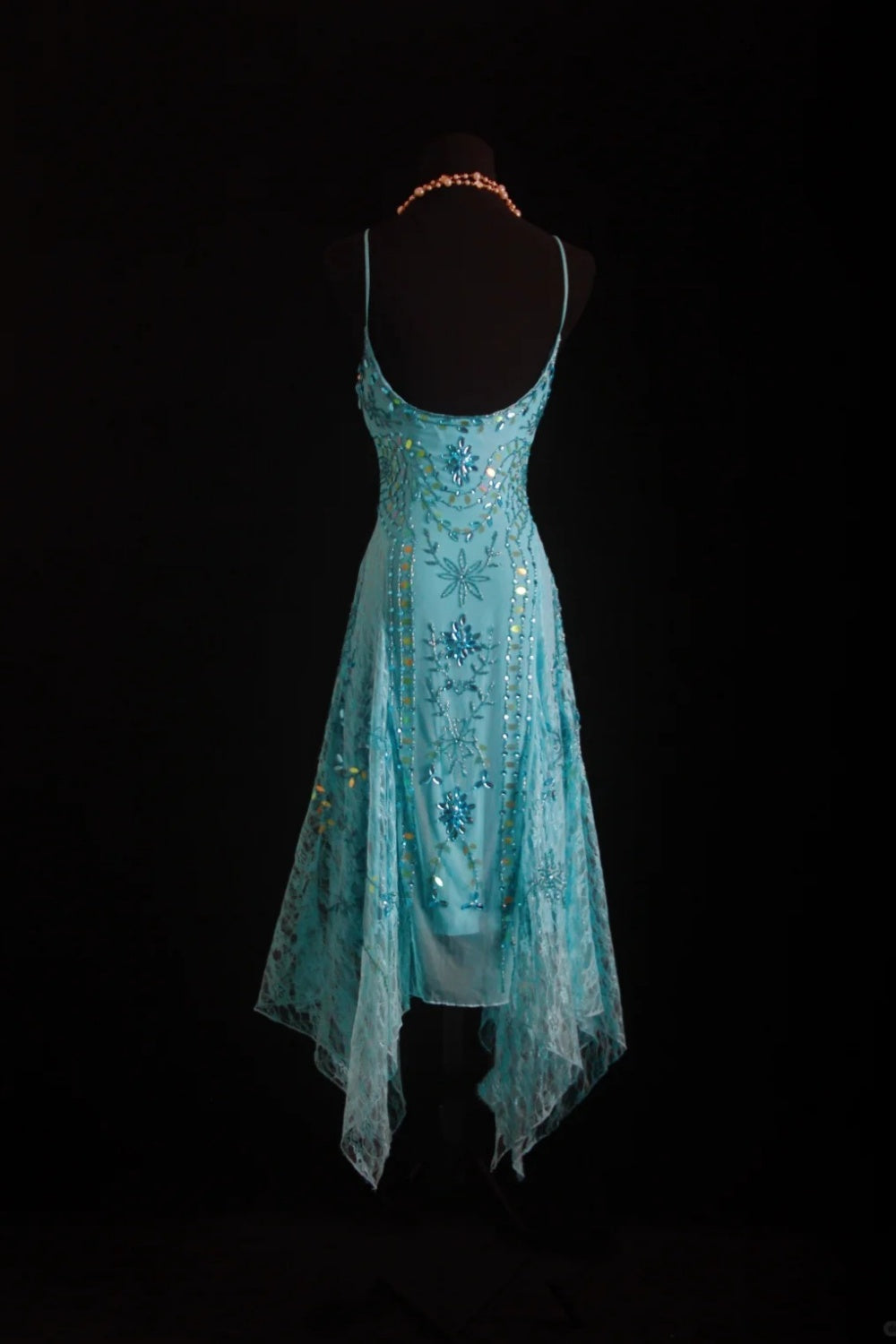 NiceVestidos--blingbling Elegant Fairy Like Turquoise Beaded Prom Dress NV5789