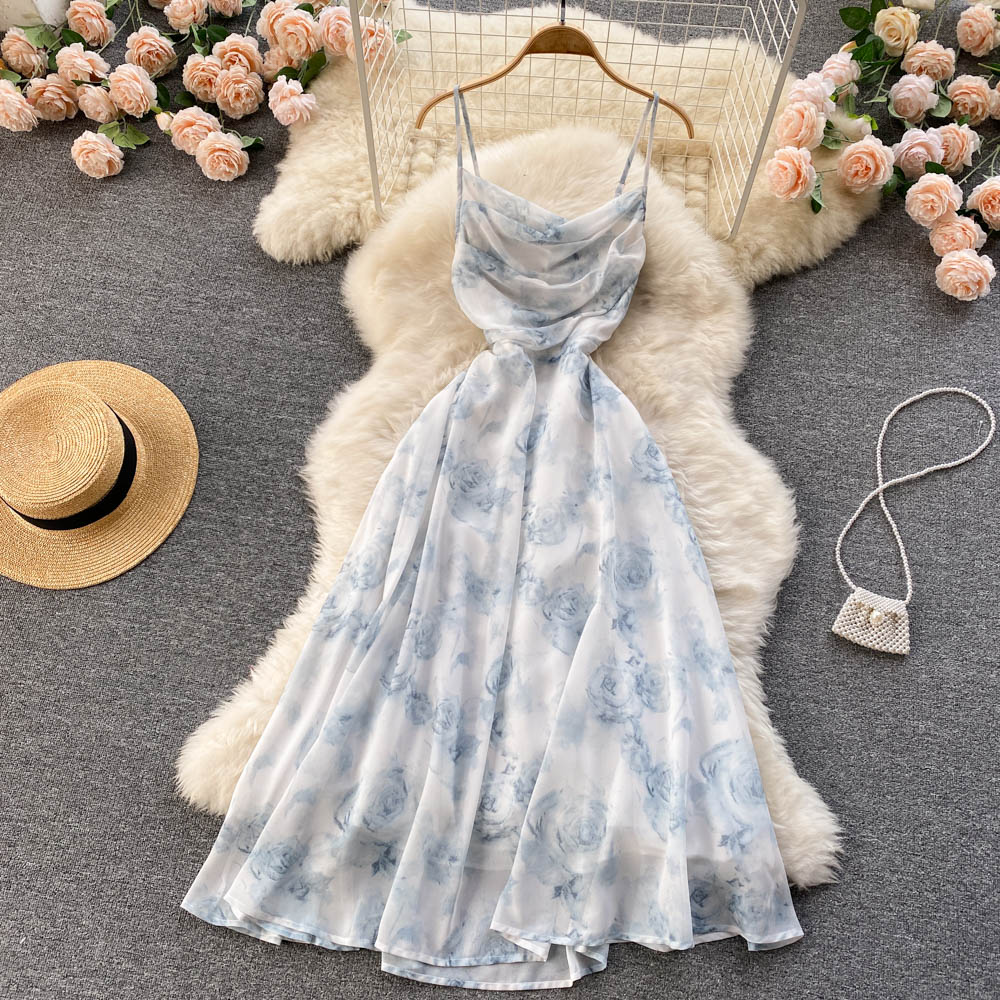 Floral Sling Dress Printed Dress NV1258