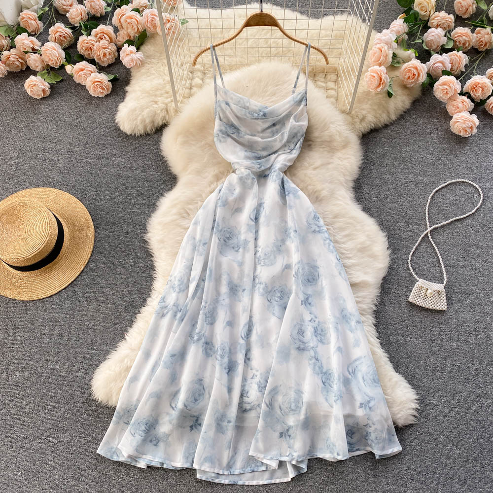 Floral Sling Dress Printed Dress NV1258
