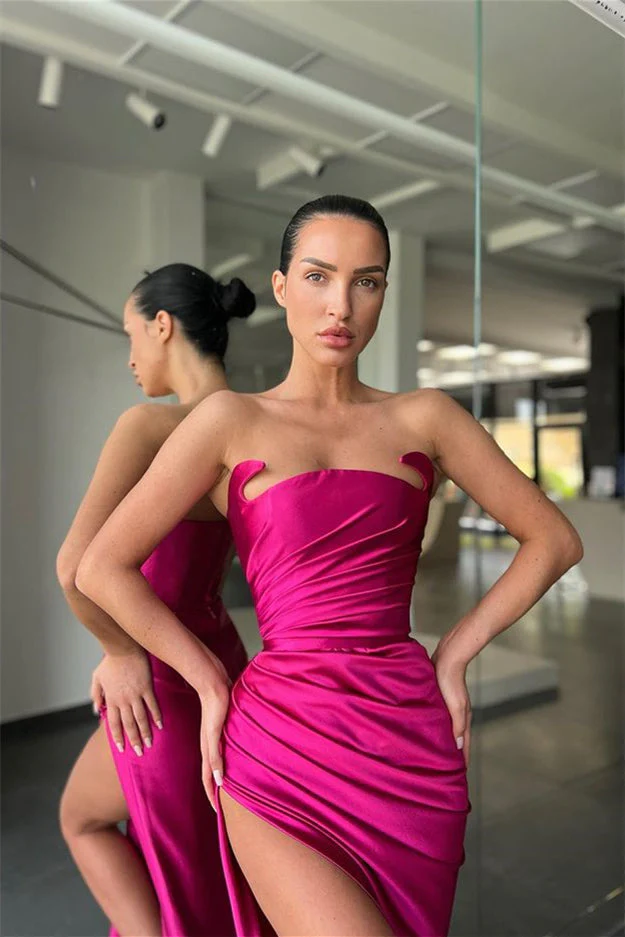 Klassisches ärmelloses, erstaunliches Abendkleid im Meerjungfrau-Stil mit Schlitz, nv376