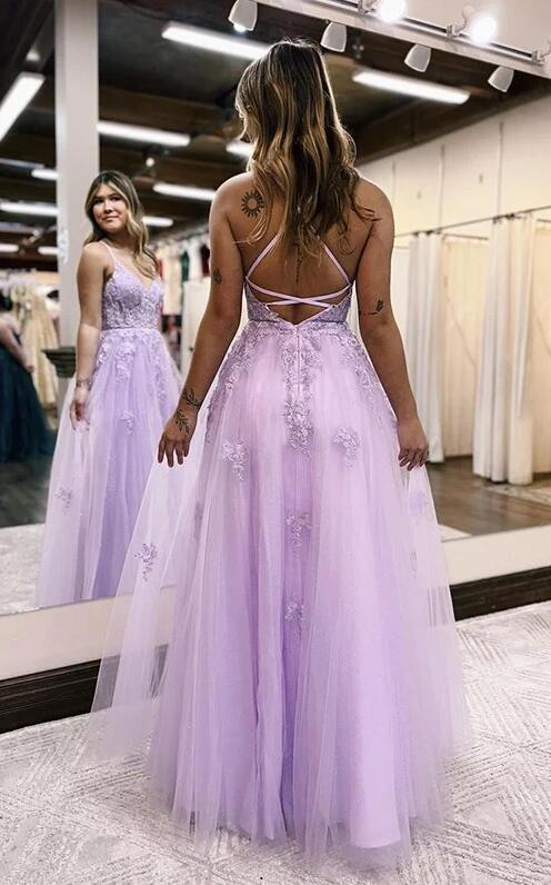 Lilac Sexy Prom Dresses Long, Formal Dress, Graduation School Party Gown nv1016
