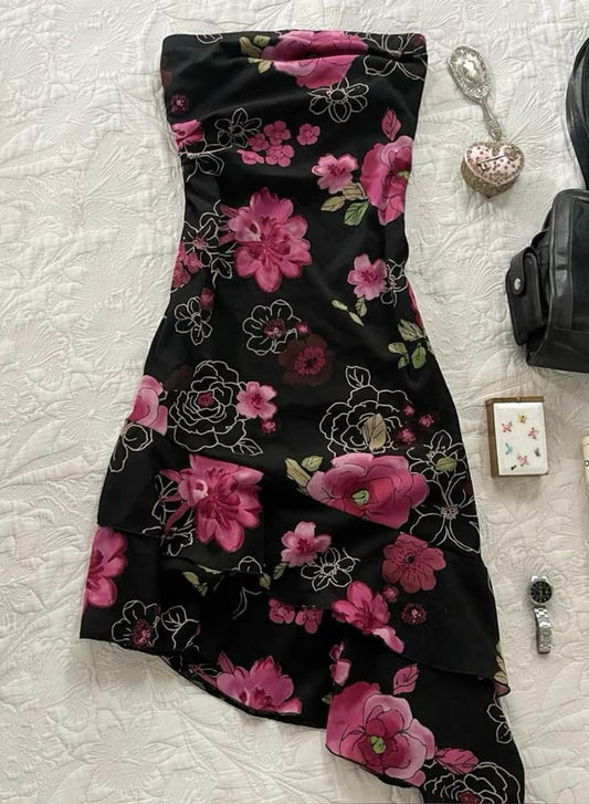 NiceVestidos-Exquisite floral short unique homecoming dress nv5468
