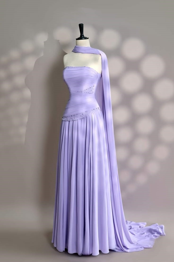 Purple Fashion Elegant Exquisite Beaded Spaghetti Strap A-Line Long Tulle Formal Prom Dress Evening Gown Party Dress nv3686