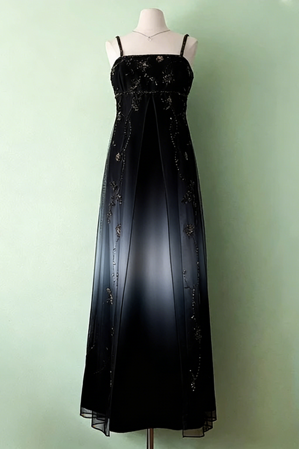 NiceVestidos--Burgundy Exquisite Floral Beaded Dress Vintage Dress Women's Long Tulle Ball Gown NV5648