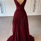 NiceVestidos - Robe de soirée longue en satin bleu NV5951