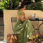 Green Fashion Long Chiffon Prom Dress Evening Dress Wedding Guest Party Dress nv4802