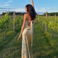 Champagne Elegant and Fashionable Sleeveless Sweetheart Neck Mermaid Slim Satin Long Evening Gown Prom Dress nv3804