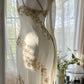 Ivory White Vintage Fashion One Shoulder Exquisite Beaded Long Chiffon Ball Gown Birthday Party Dress Cocktail Party Dress Evening Dress Prom Dress nv4904