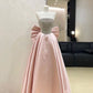 Pink Sparkling Long Satin Ball Gown Evening Dress Party Dress nv4865
