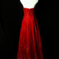 Red beaded elegant long tulle ball gown evening dress nv4782
