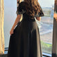 White/Green/Black simple elegant cape style embroidered long ball gown evening dress party dress nv2421
