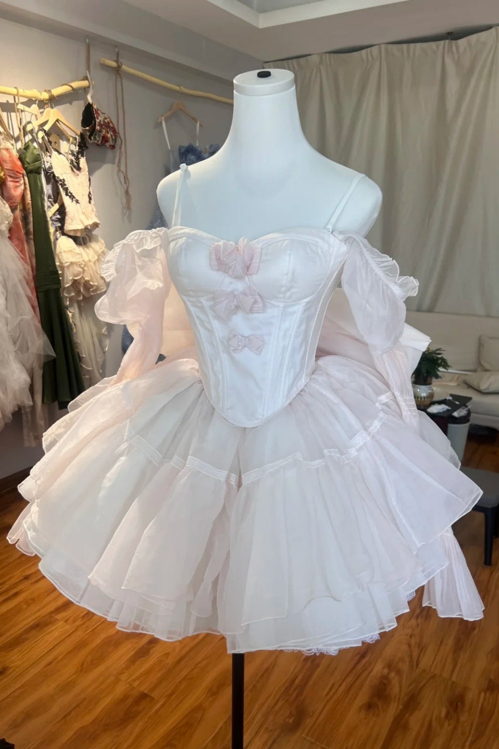 Robe de princesse courte en tulle, robe d'anniversaire, robe de rentrée scolaire NV6649