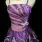 Purple Beaded Floral Elegant Long Tulle Ball Gown Evening Dress nv4784