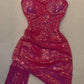 Pink Fashion Sparkling Short Homecoming Dress Cocktail Party Dress nv4792