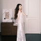 Sparkly Sequin Mermaid Formal Dress Strapless Tulle Overlay Evening Gown  NV7260