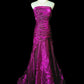 Purple Elegant Long Satin Prom Dress Evening Dress nv4783