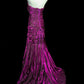 Purple Elegant Long Satin Prom Dress Evening Dress nv4783