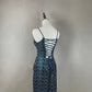 Blue floral beaded fashion short satin homecoming dress birthday dress nv4489