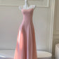NiceVestidos-_Minimalist Mint Green/Pastel Pink Spaghetti Strap Slim-Fit Long Evening Gown NV5934